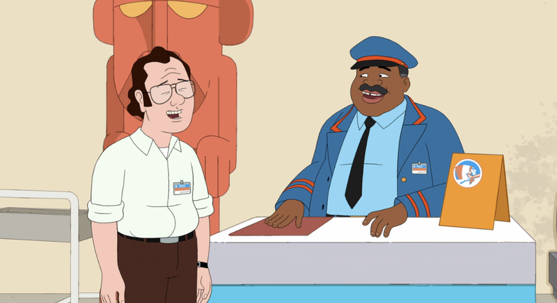 Illustration for article titled Frank institutes F Is For Family “take your sullen son to work day”